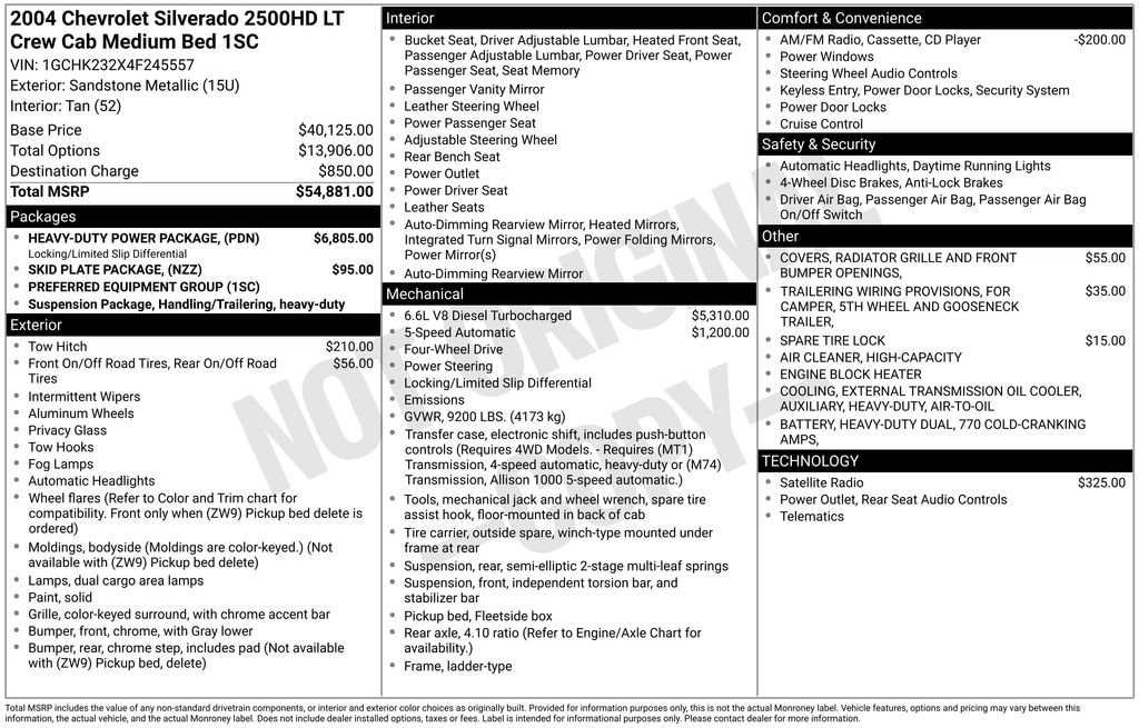 chevrolet silverado 2500hd 2004 1GCHK232X4F245557 image chevrolet silverado 2500hd 2004 1GCHK232X4F245557 image